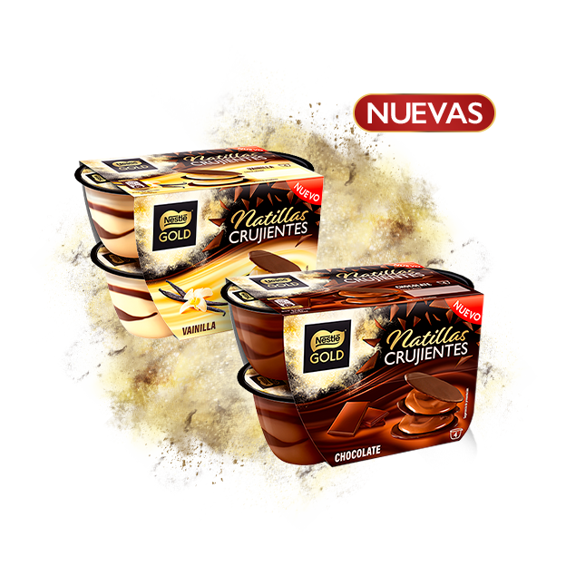 Provoca tus sentidos con las primeras natillas crujientes de Nestlé Gold…