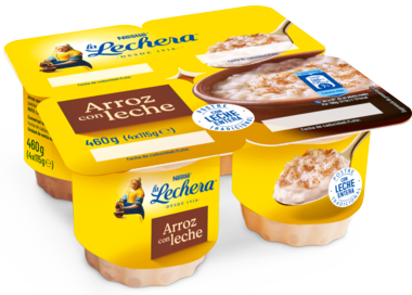 Yogur TRIO de Sabor Fresa-Chocolate, Yogures de vidrio, La Lechera