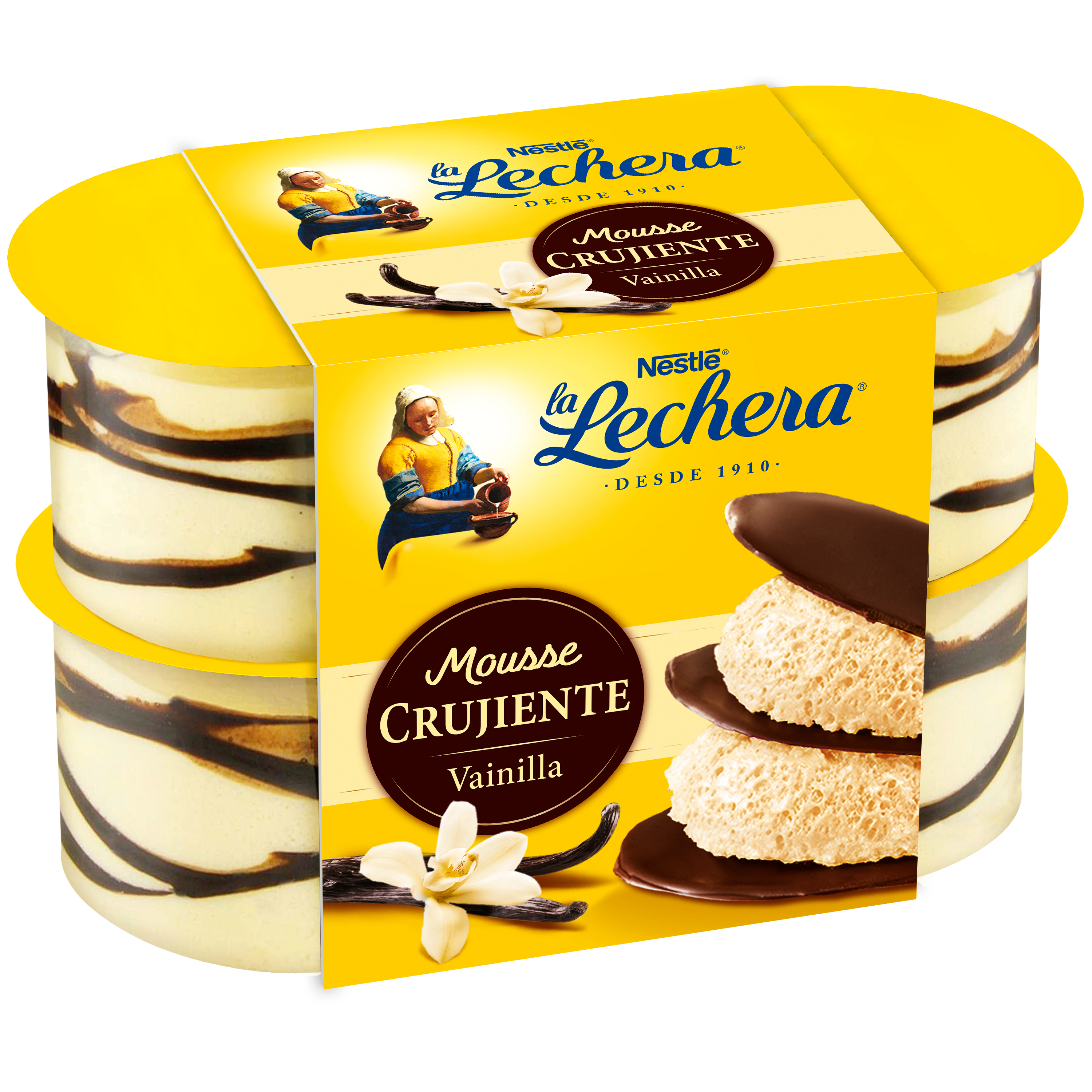 Mousse Crujiente de Vainilla