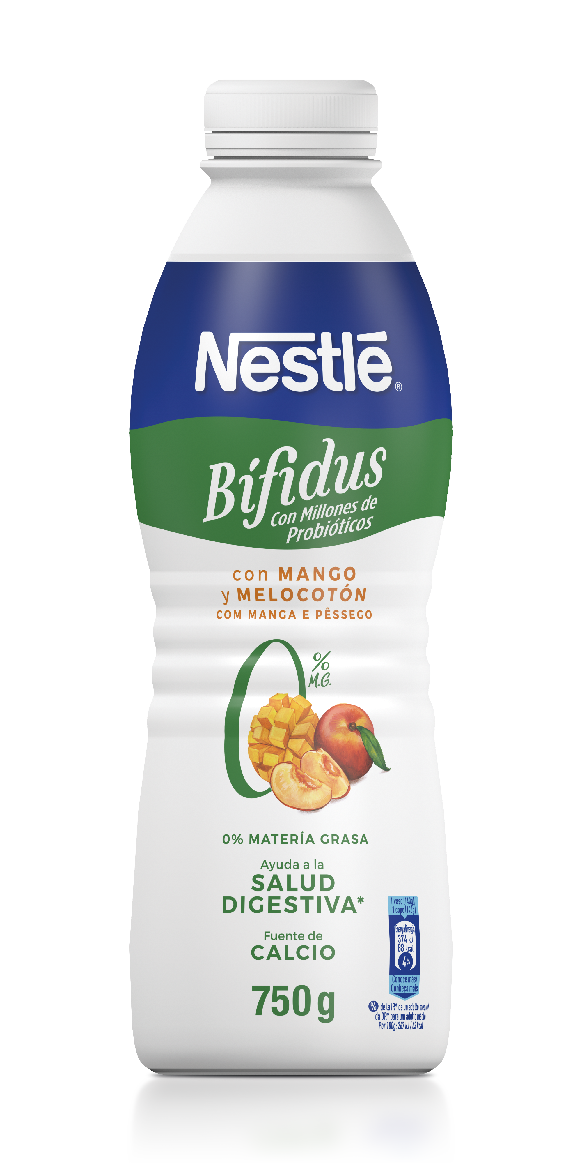 Bífidus en formato bebible con Melocotón y Mango