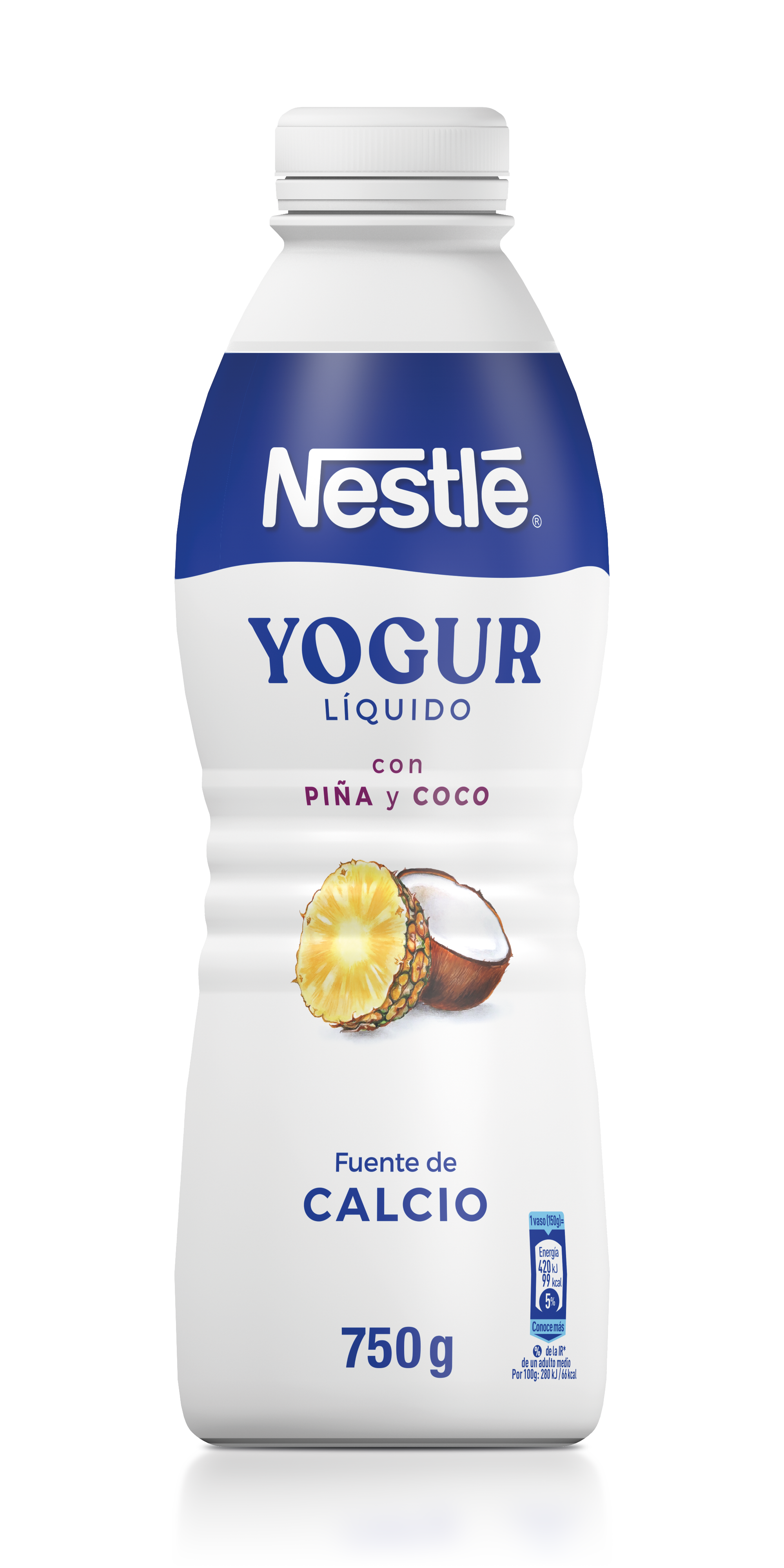 Yogur Líquido con Piña y Coco