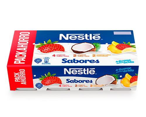 Multipack Nestlé Yogur (Fresa, coco, macedonia)