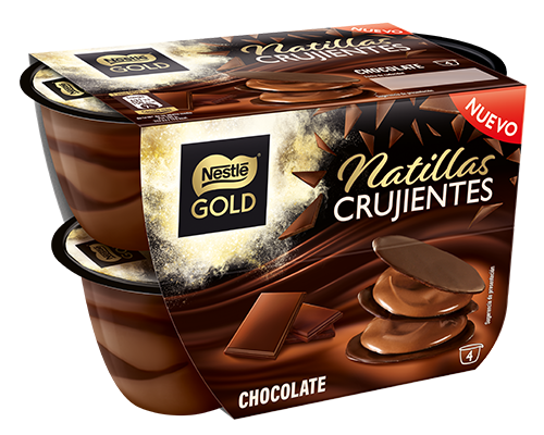 Natillas Crujientes de Chocolate
