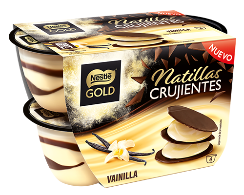 Natillas Crujientes de Vainilla
